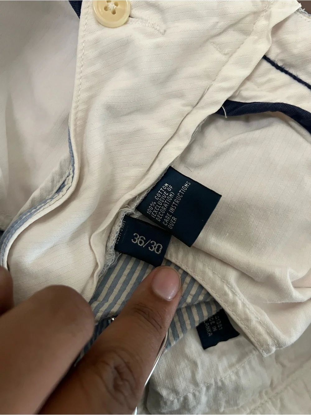 Polo Ralph Lauren Seersucker Embroidered Anchor Flag Pants 36x30 Fit 34x29